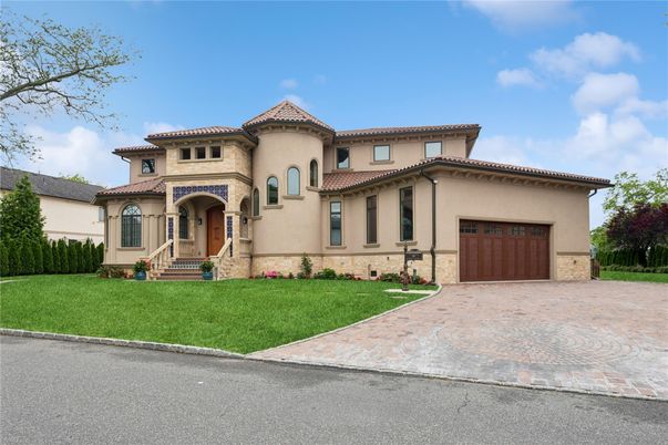 Attached, Backyard, Exterior, Facade, Mediterranean