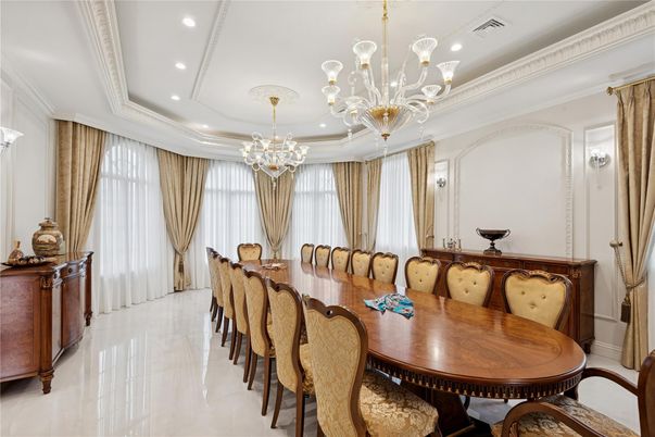 Chandelier, Dining room, Interior, Recessed Lighting