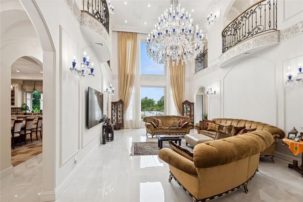 Chandelier, Interior, Living room, Recessed Lighting