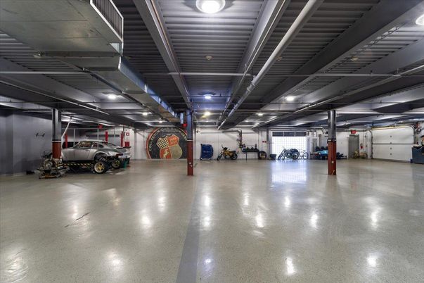 Garage, Interior, Recessed Lighting