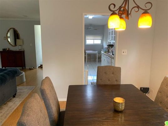 Dining room, Interior, Wood Texture Flooring