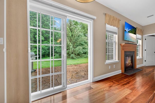 Fireplace, Interior, Wood Texture Flooring