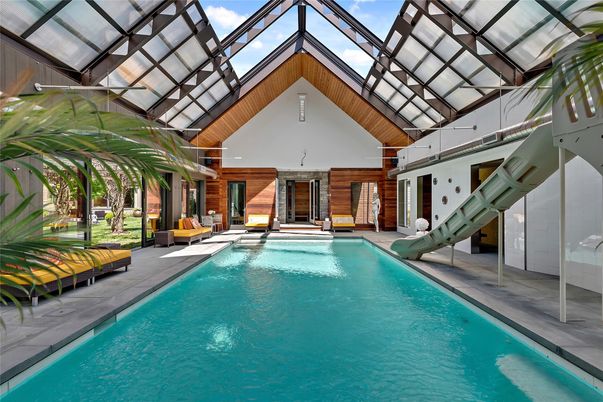 Glass Ceilings, Interior, Pool, Sun Room