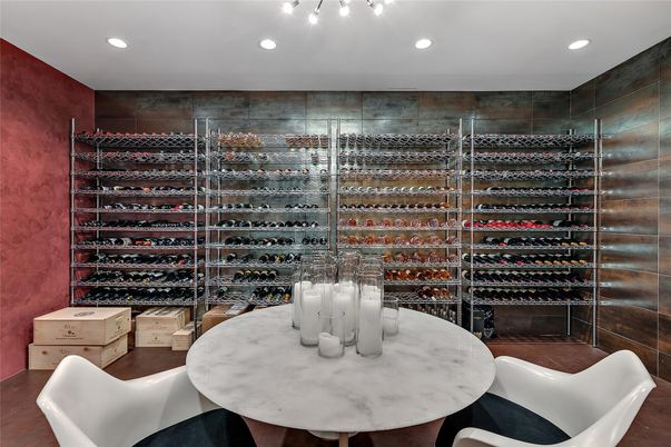 Interior, Recessed Lighting, Wine Storage, Wood Texture Flooring