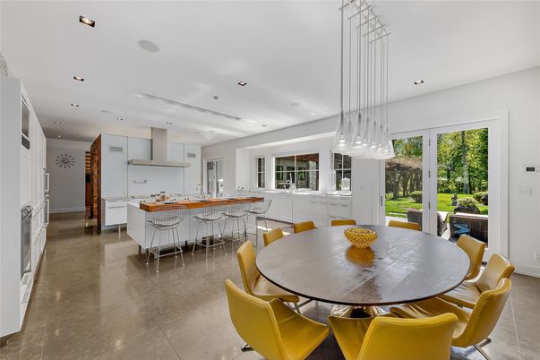 Dining room, Interior, Kitchen, Pendant Lights, Recessed Lighting