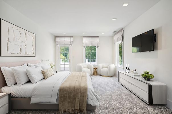 Bedroom, Interior, Recessed Lighting