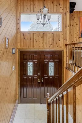 Chandelier, Interior, Wooden Walls
