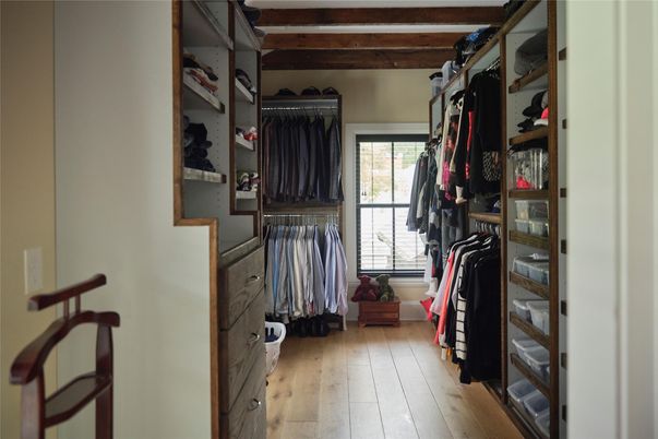 Interior, Walk-in Closets, Wooden Beams, Wood Texture Flooring