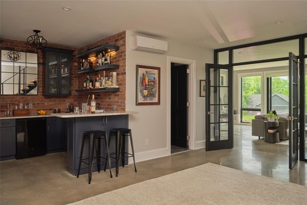 Interior, Recessed Lighting, Stone Walls