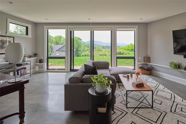 Interior, Living room, Recessed Lighting