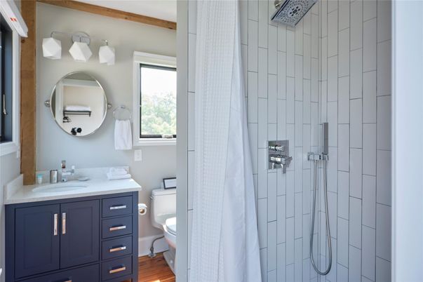 Bathroom, Interior, Wood Texture Flooring
