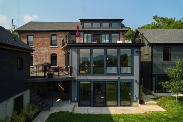Exterior, Facade, Brick Facade, Modern