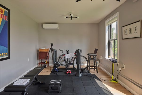 Fitness Equipment, Interior, Wood Texture Flooring