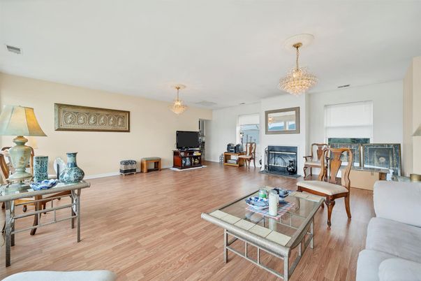Chandelier, Fireplace, Interior, Living room, Wood Texture Flooring