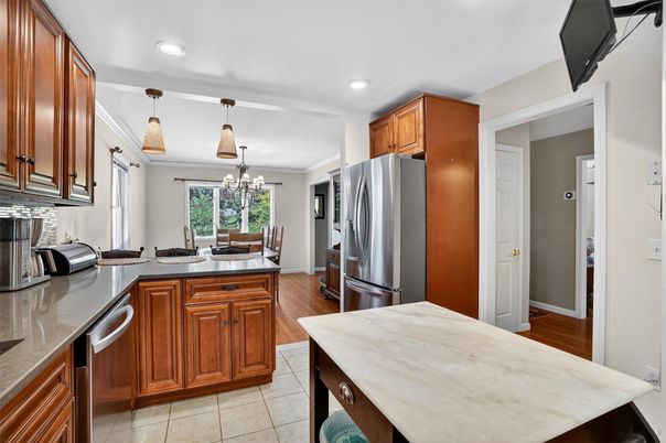 Dining room, Interior, Kitchen, Pendant Lights, Recessed Lighting