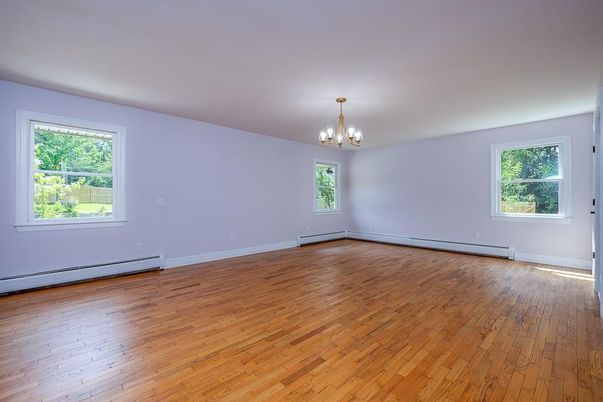 Chandelier, Empty room, Interior, Wood Texture Flooring