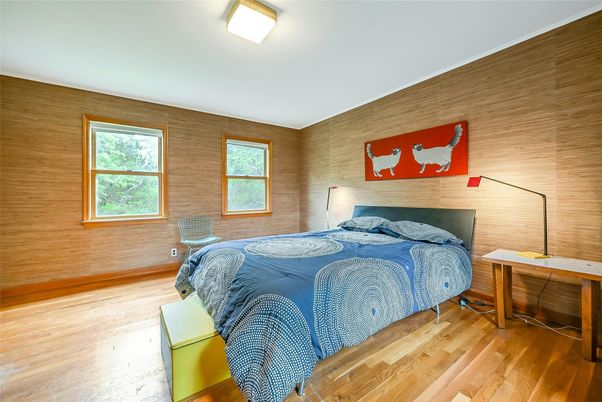 Bedroom, Interior, Wood Texture Flooring, Wooden Walls