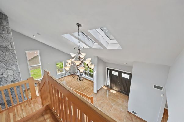 Chandelier, Interior, Recessed Lighting, Wood Texture Flooring