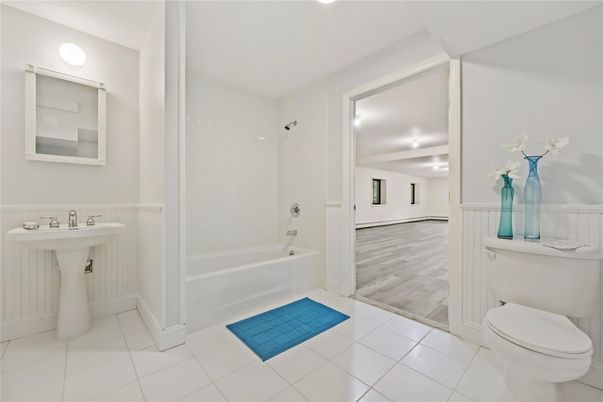 Bathroom, Interior, Wood Texture Flooring