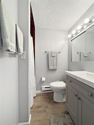 Bathroom, Interior, Wood Texture Flooring