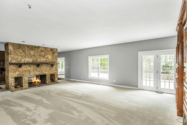 Empty room, Fireplace, Interior, Stone Walls