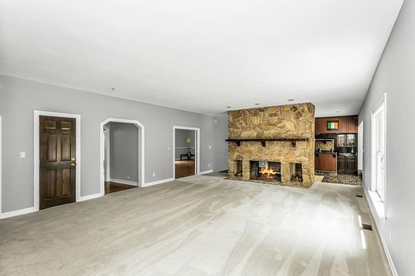Fireplace, Interior, Stone Walls