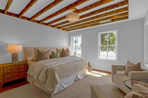 Bedroom, Interior, Wooden Beams
