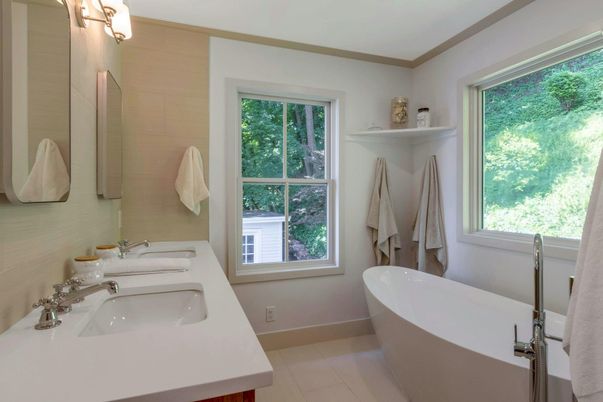 Bathroom, Dual Sink Vanities, Free Standing Baths, Interior