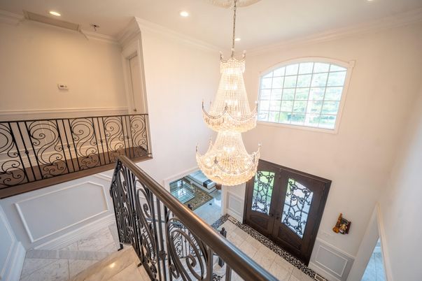 Chandelier, Interior, Recessed Lighting