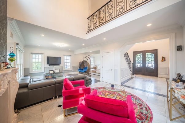 Fireplace, Interior, Living room, Recessed Lighting