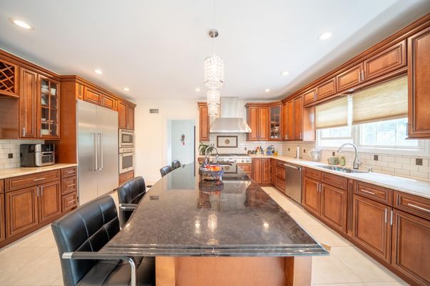 Interior, Kitchen, Pendant Lights, Recessed Lighting, Stainless Steel Appliances