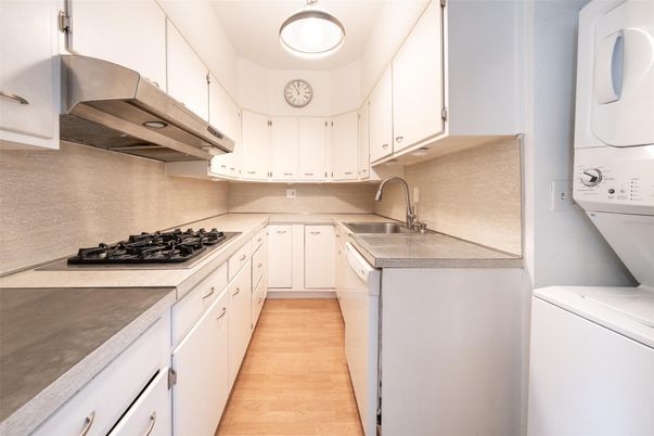 Interior, Kitchen, Washer, Wood Texture Flooring