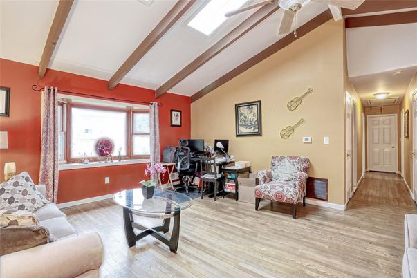 Home Office, Interior, Wooden Beams, Wood Texture Flooring