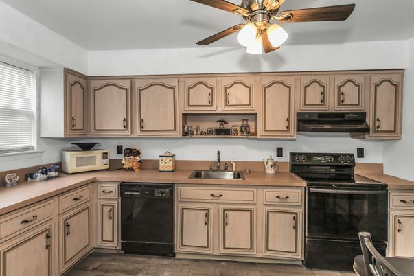 Interior, Kitchen, Wood Texture Flooring