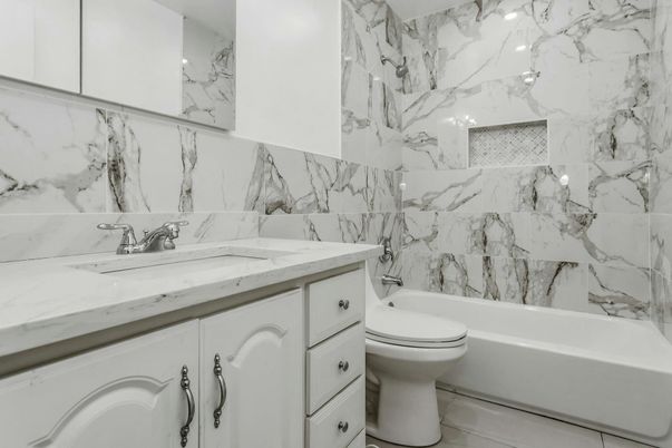 Bathroom, Interior, Marble Walls