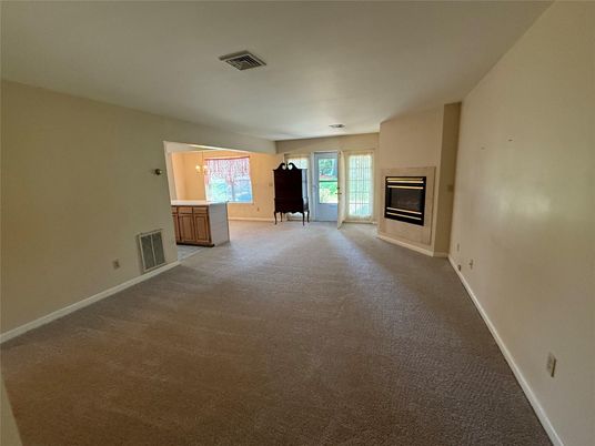 Empty room, Fireplace, Interior