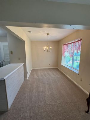 Chandelier, Empty room, Interior