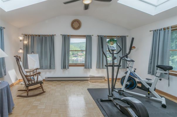 Fitness Equipment, Interior, Wood Texture Flooring