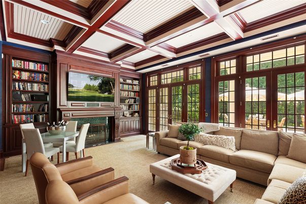 Dining room, Fireplace, Interior, Living room, Recessed Lighting