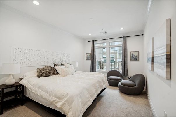 Bedroom, Interior, Recessed Lighting