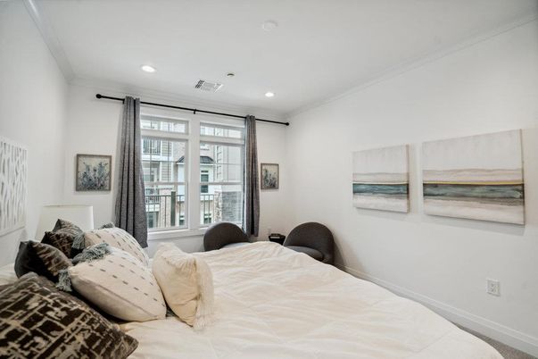 Bedroom, Interior, Recessed Lighting