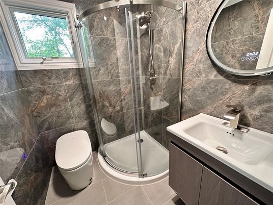 Bathroom, Glass Shower, Interior