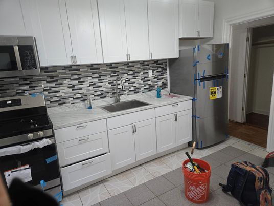 Interior, Kitchen, Wood Texture Flooring