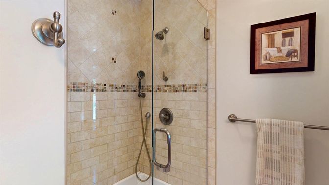 Bathroom, Glass Shower, Interior