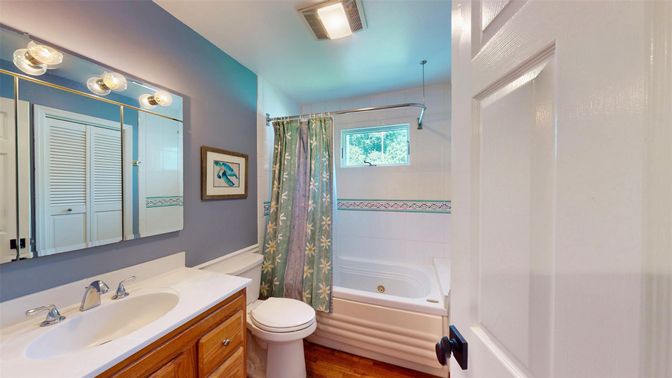 Bathroom, Interior, Wood Texture Flooring