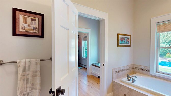 Bathroom, Interior, Wood Texture Flooring