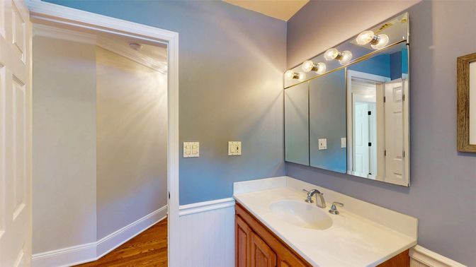 Bathroom, Interior, Wood Texture Flooring