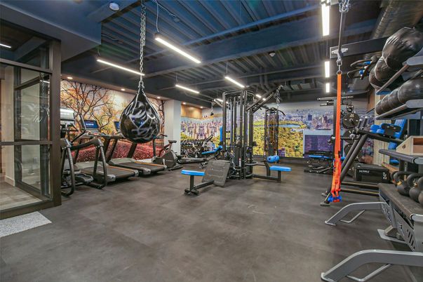 Fitness Equipment, Interior, Recessed Lighting