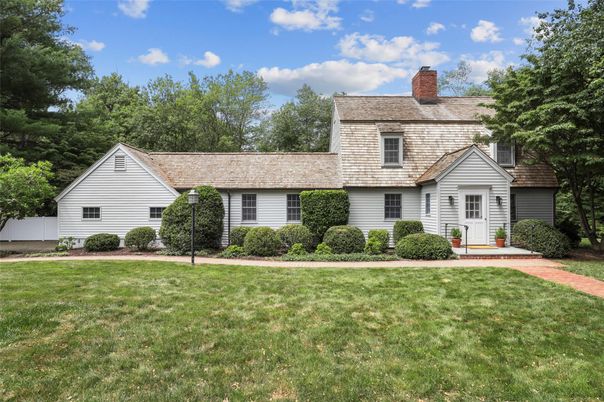Attached, Backyard, Exterior, Facade, Cape Cod