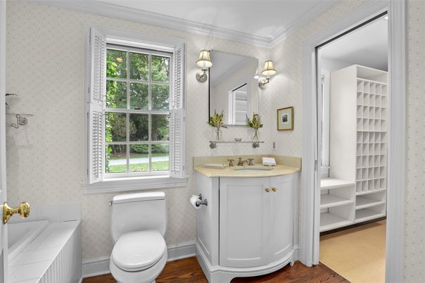 Bathroom, Interior, Wood Texture Flooring